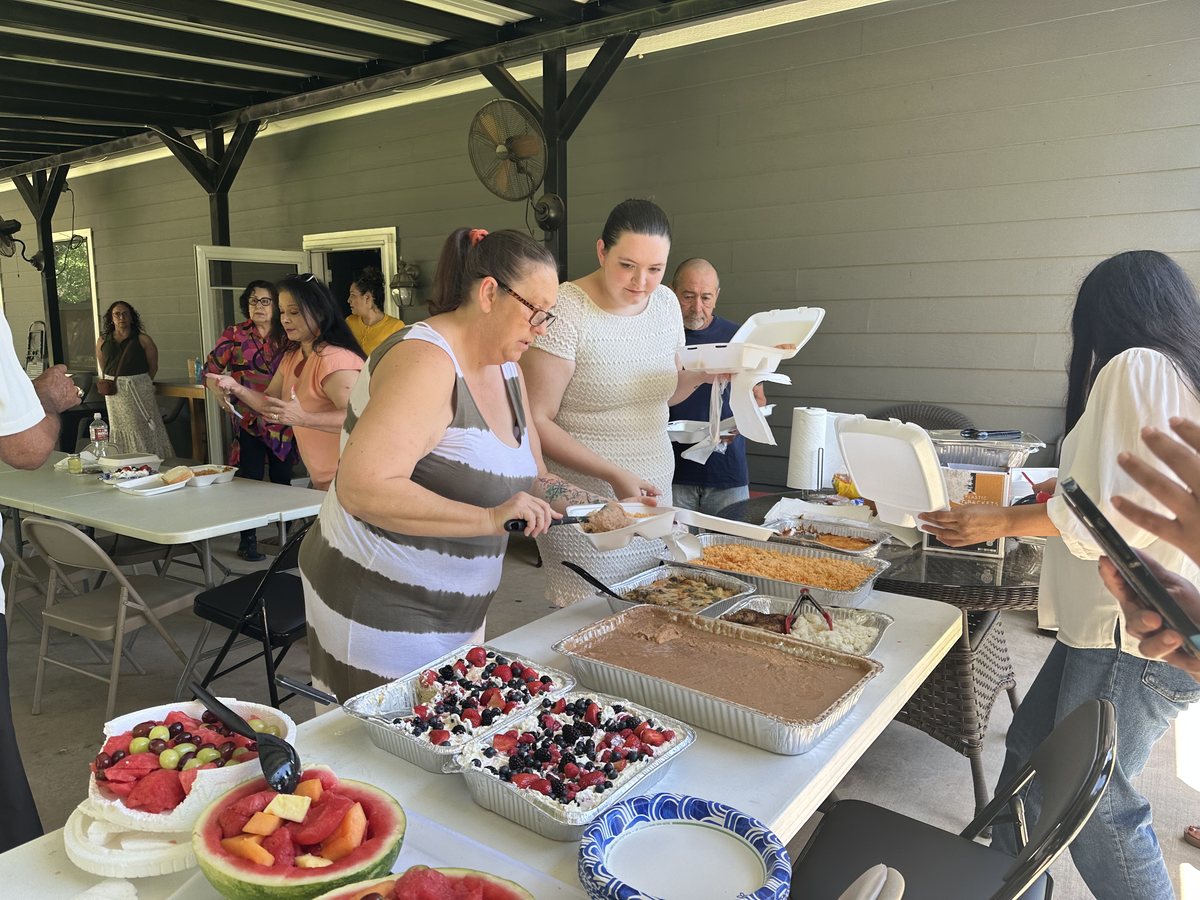 Catered finger foods for puppy birthday celebration
