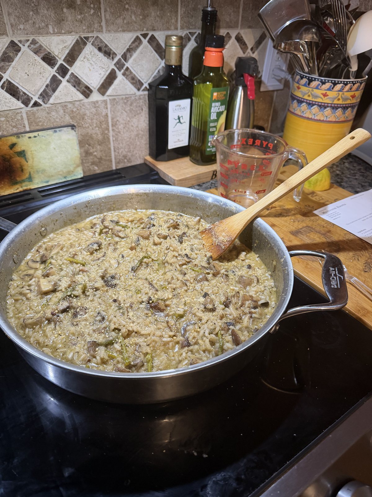 Grilled Salmon and Risotto