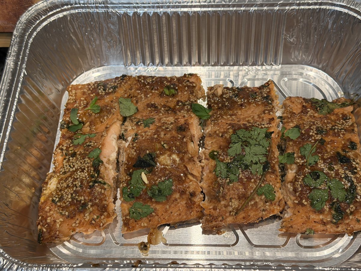 Grilled Salmon and Risotto