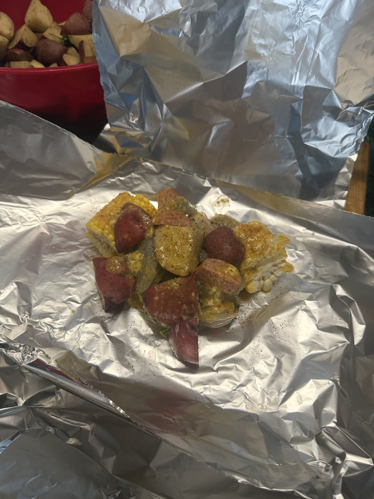Shrimp Foil Bake