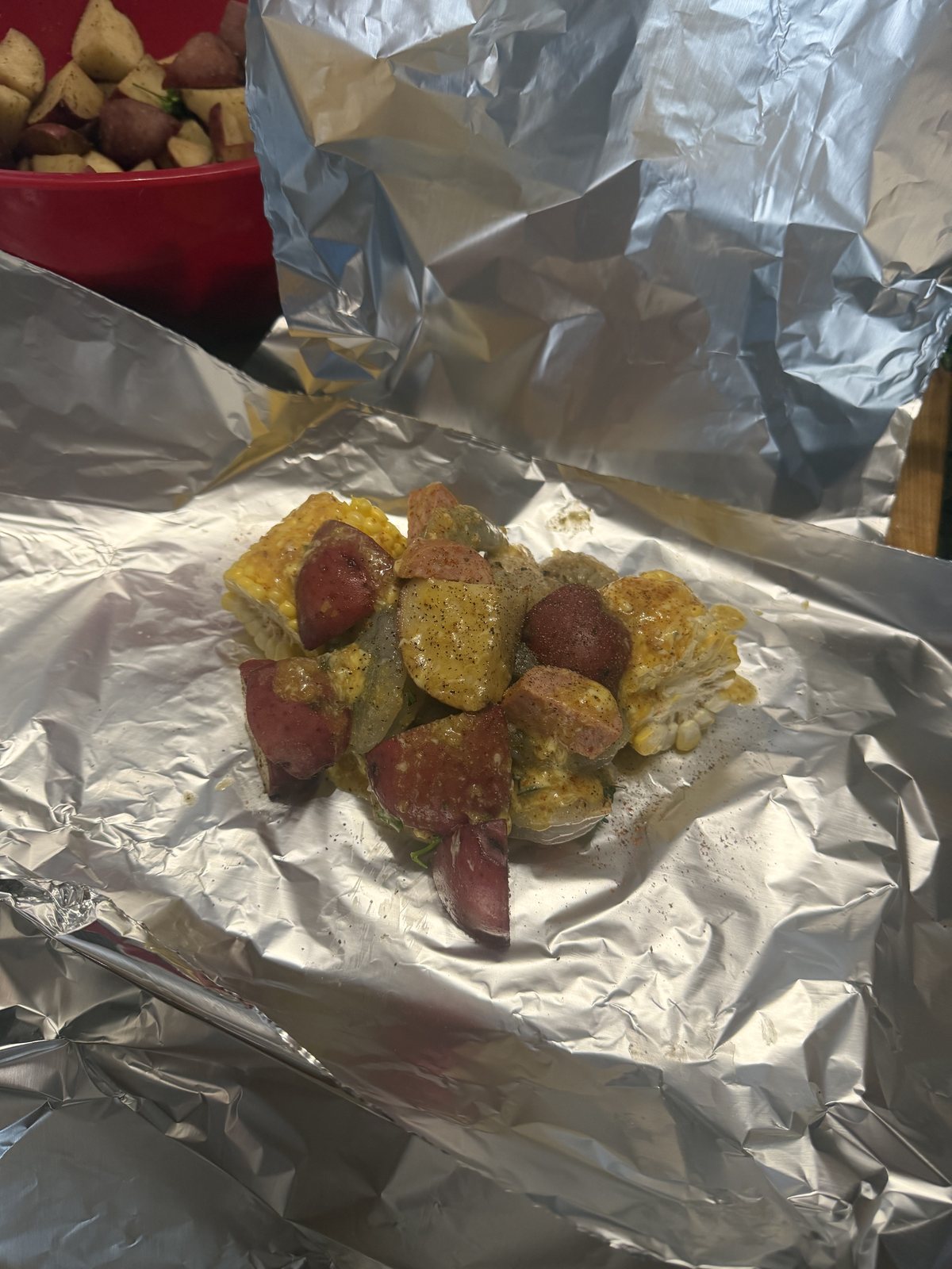 Shrimp Foil Bake