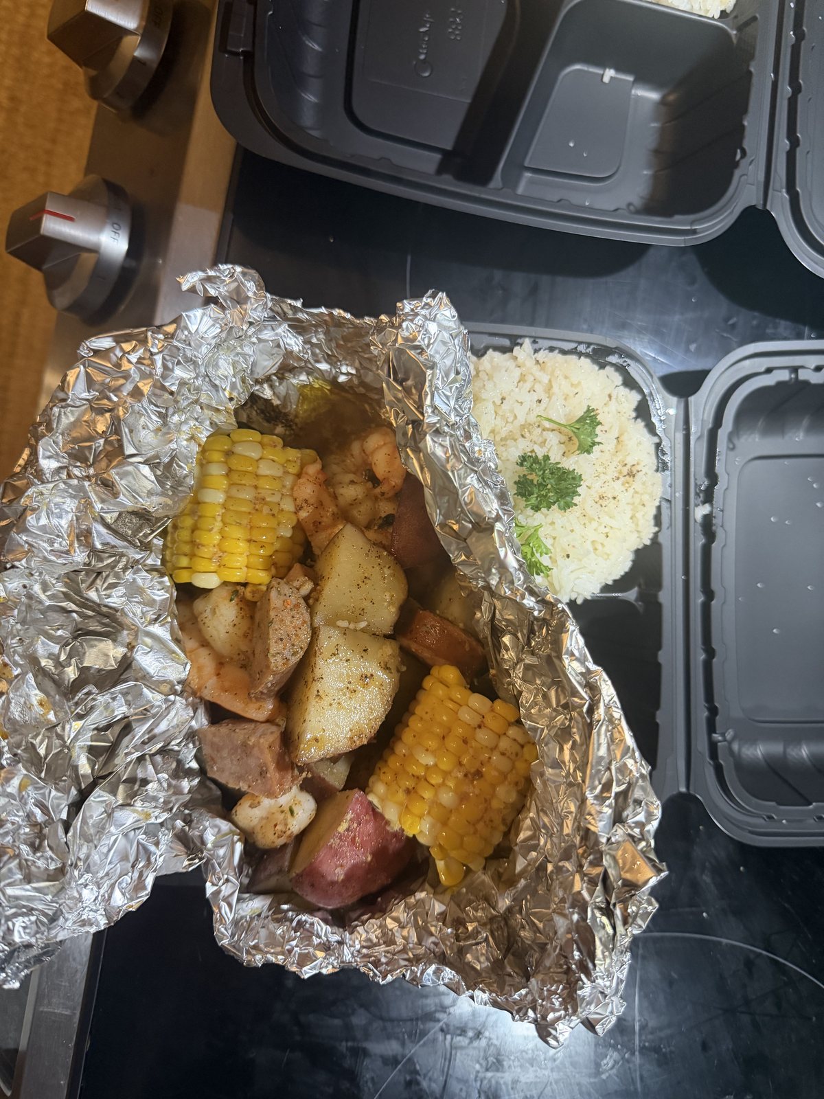 Shrimp Foil Bake