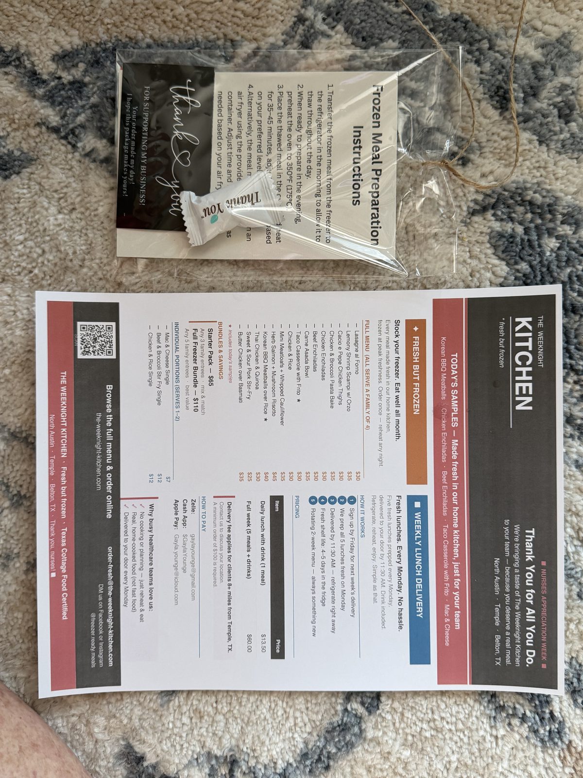 Weeknight Kitchen samples